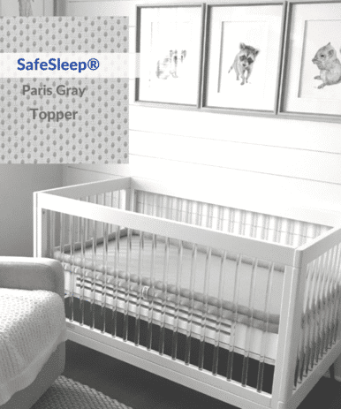 BREATHABLE MATTRESS For CarryCot White Grey 37x75cm 29x14" 