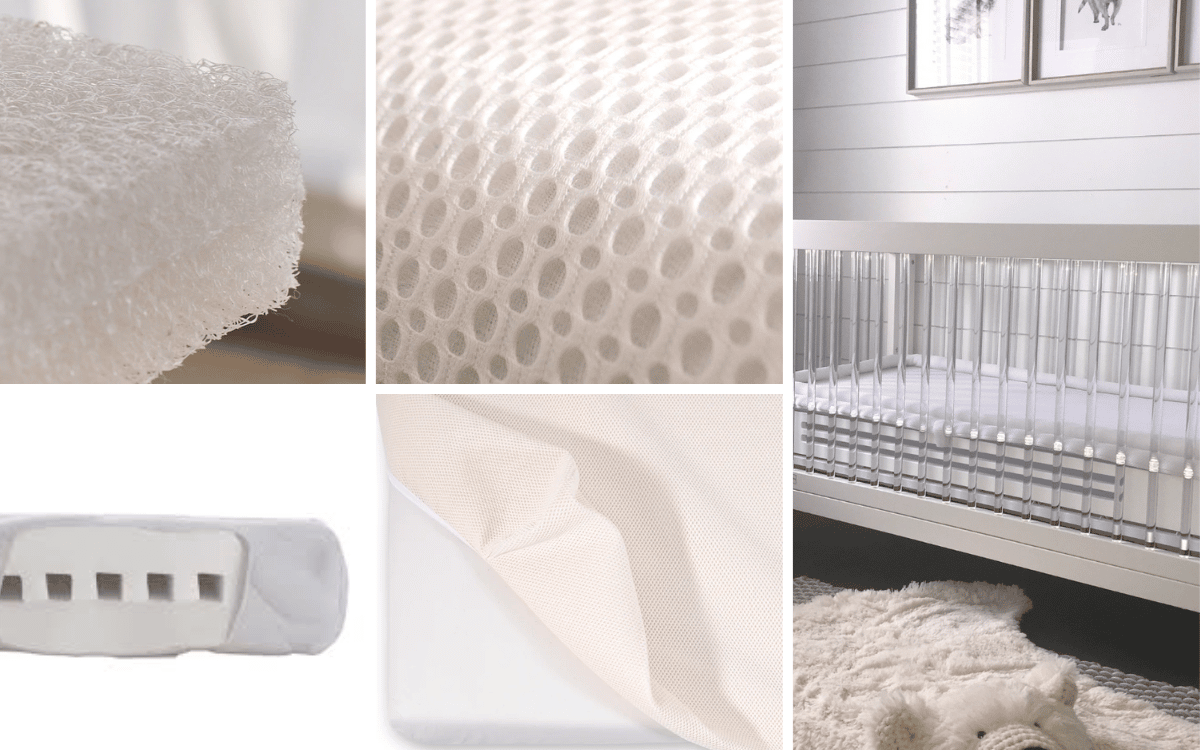 Breathable crib mattress designs